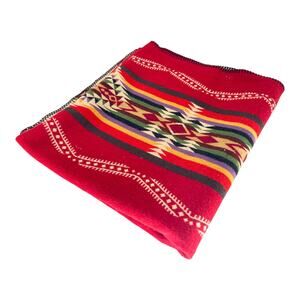 Vintage Pendleton Beaver State Wool Blanket 38x66 Made in USA